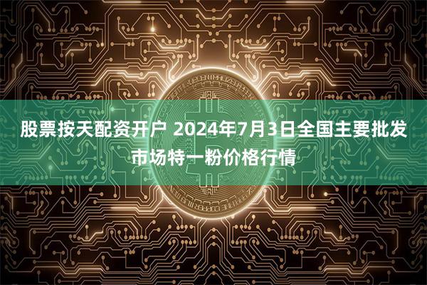 股票按天配资开户 2024年7月3日全国主要批发市场特一粉价格行情